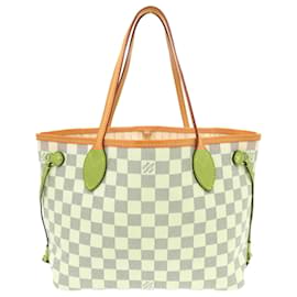 Louis Vuitton-Louis Vuitton Neverfull PM Damier Azur Tote Bag-White