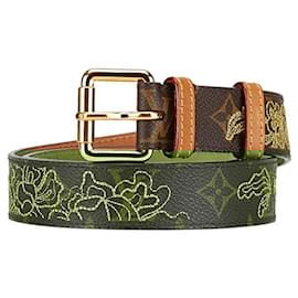 Louis Vuitton-Louis Vuitton Monogram Dentelle Belt-Brown,Monogram