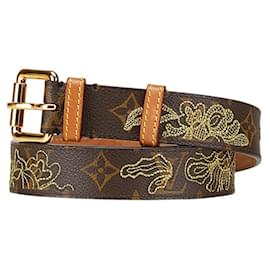 Louis Vuitton-Louis Vuitton Monogram Dentelle Belt-Brown,Monogram