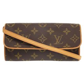 Sac à bandoulière Pochette Twin PM Monogram Louis Vuitton Marron Monogramme
