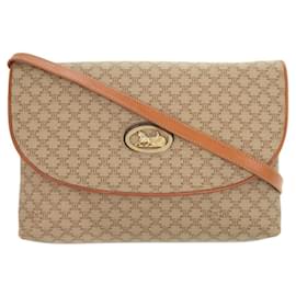 Céline-Celine Macadam Beige Shoulder Bag-Beige