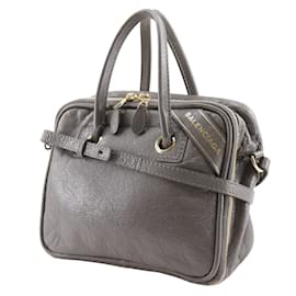 Balenciaga-Sac à main Balenciaga Blanket Square S-Marron