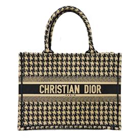 Christian Dior-Christian Dior Brown Cotton Tote Bag-Brown