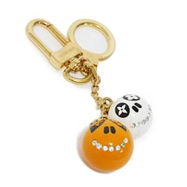 Louis Vuitton-Louis Vuitton Keychain Portecle Jacques & Lucy-White,Other,Orange