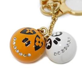 Louis Vuitton-Louis Vuitton Keychain Portecle Jacques & Lucy-White,Other,Orange