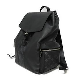 Louis Vuitton-Louis Vuitton Black Taiga Leather Backpack-Black