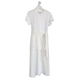 Robe midi combo T-shirt 3.1 Phillip Lim Blanc