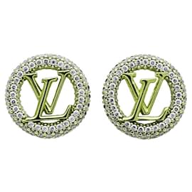 Louis Vuitton-Louis Vuitton Gold Plated Stud Earrings-Golden