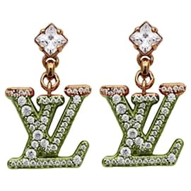 Louis Vuitton-Louis Vuitton Gold Plated Drop Earrings-Other