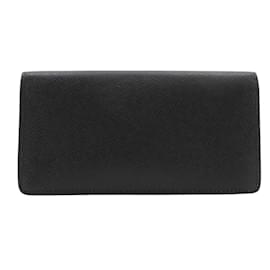 Louis Vuitton-Louis Vuitton Taiga Long Wallet-Black