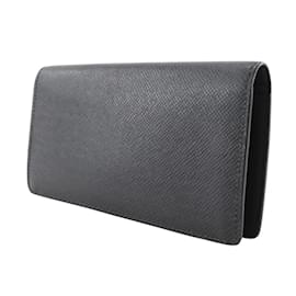 Louis Vuitton-Louis Vuitton Taiga Long Wallet-Black