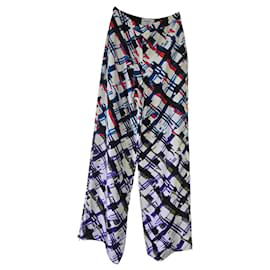 Chanel-Rare Chanel 16P Runway Wide Leg Silk Trouser Pants FR 36-Multiple colors