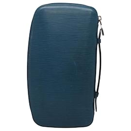 Louis Vuitton-LOUIS VUITTON Epi Organizer Atholl Clutch Bag Blue M60731 LV Auth nb291-Blue