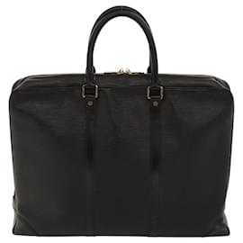 Louis Vuitton-LOUIS VUITTON Epi Porte Documents Voyage Business Bag Black M54472 Auth 116607-Black