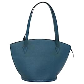 Louis Vuitton-LOUIS VUITTON Epi Saint Jacques Shopping Shoulder Bag Blue M52275 LV Auth 116885-Blue