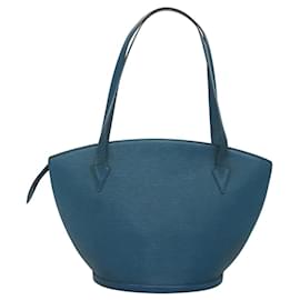 Louis Vuitton-LOUIS VUITTON Epi Saint Jacques Shopping Shoulder Bag Blue M52275 LV Auth 116885-Blue