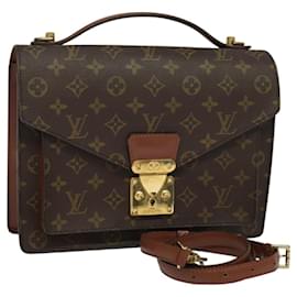 Louis Vuitton-LOUIS VUITTON Monogram Monceau 28 Hand Bag M51185 LV Auth BD1270-Monogram