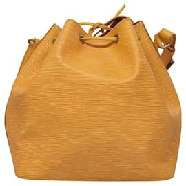 Louis Vuitton-LOUIS VUITTON Epi Petit Noe Shoulder Bag Yellow M44109 LV Auth BD1306-Yellow