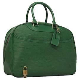 Louis Vuitton-LOUIS VUITTON Epi Deauville Hand Bag SPO Green LV Auth 116253AM-Green
