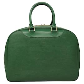 Louis Vuitton-LOUIS VUITTON Epi Deauville Hand Bag SPO Green LV Auth 116253AM-Green