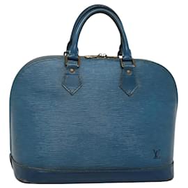 Louis Vuitton-LOUIS VUITTON Epi Alma Hand Bag Toledo Blue M52145 LV Auth BD1397-Blue