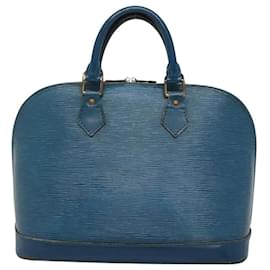 Louis Vuitton-LOUIS VUITTON Epi Alma Hand Bag Toledo Blue M52145 LV Auth BD1397-Blue