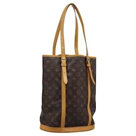 Louis Vuitton-LOUIS VUITTON Monogram Bucket GM Shoulder Bag M42236 LV Auth BD1233-Monogram