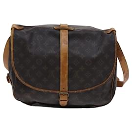 Louis Vuitton-LOUIS VUITTON Monogram Saumur 35 Shoulder Bag M42254 LV Auth 106782-Monogram