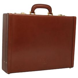 LOEWE Trunk Cuir Marron Auth BD1177 Marron