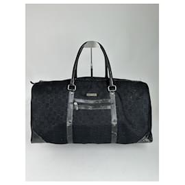 Gucci-GUCCI Travel bags T.  Leather-Black