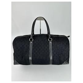 Gucci-GUCCI Travel bags T.  Leather-Black