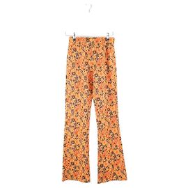 Tory Burch Calças de algodão Laranja