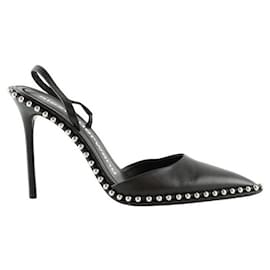 Alexander Wang-Leather heels-Black