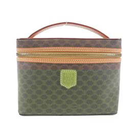 Céline-Celine Brown Coated Canvas Handbag-Brown
