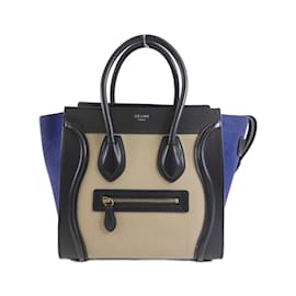 Céline-Celine Micro Luggage Handbag-Sand