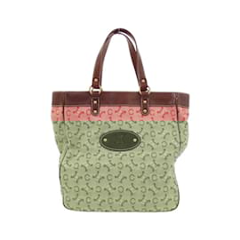 Céline-Celine Red Canvas Handbag-Red