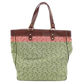 Céline-Celine Red Canvas Handbag-Red