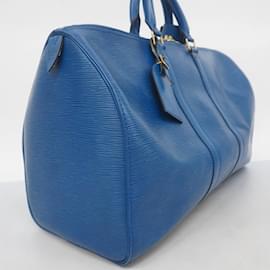 Louis Vuitton-Louis Vuitton Epi Keepall 45 Boston Bag-Blue
