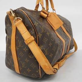 Louis Vuitton-Louis Vuitton Boston Bag Monogram Keepall Bandouliere 45-Brown