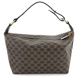 Céline-Celine Macadam Hand Vanity Bag-Brown,Black