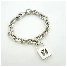 Tiffany & Co-Pulseira charm Tiffany em prata 925-Outro