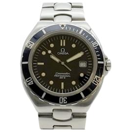 Omega-Omega Seamaster Black Dial Watch for Men-Other