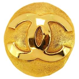 Chanel-Chanel Gold Plated Brooch-Golden