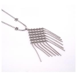 Tiffany & Co-Tiffany Necklace Mesh K18WG White Gold-Other