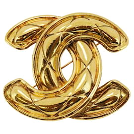 Chanel-Chanel Gold Plated Brooch-Golden