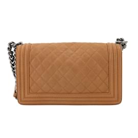 Chanel-Chanel Boy Chanel Chain Shoulder Bag-Brown