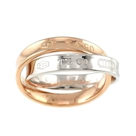 Tiffany & Co-Tiffany & Co. Interlocking Band Ring-Silvery,Golden