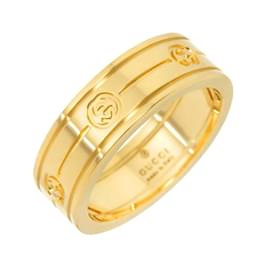 Gucci-GUCCI Interlocking #14 Ring in 18K Yellow Gold-Golden