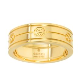 Gucci-GUCCI Interlocking #14 Ring in 18K Yellow Gold-Golden