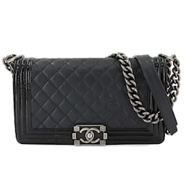 Chanel-Chanel Boy Chanel Chain Shoulder Bag-Black
